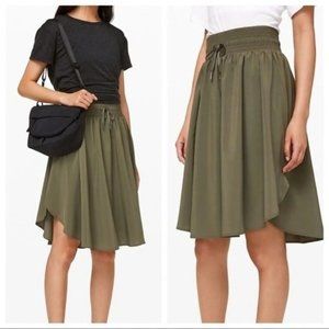 Lululemon • Everyday Skirt • Sz 8 • Olive / Army Green • Like New • High-waisted